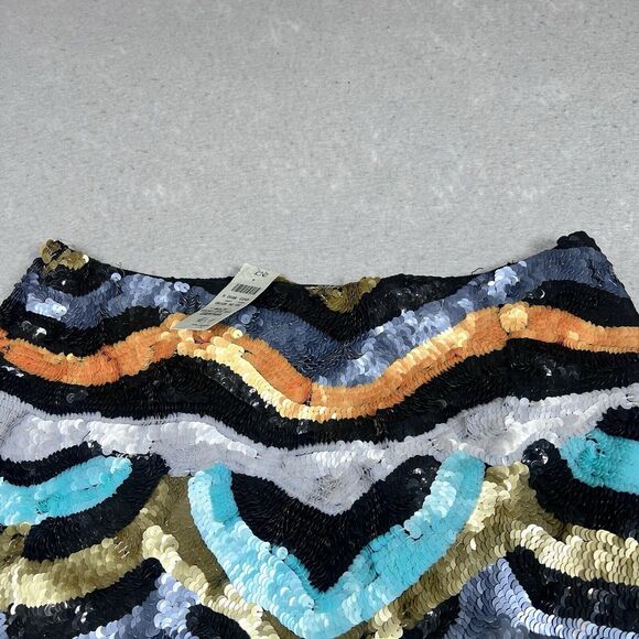 CACHE Straight Skirt Women’s 10 Multicolor Sequin Cocktail Short Length NWT - Picture 2 of 13